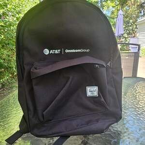 Herschel Classic Black Backpack AT&T Omnicom Group Laptop Travel Bag